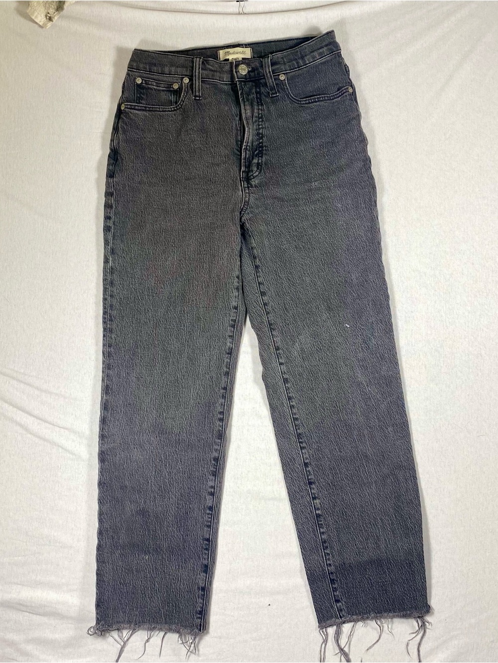 Madewell The Perfect Vintage Straight Jeans Size 27 Gray Wash